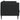 Canapea, 2 locuri, negru, material textil