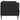 Canapea, 2 locuri, negru, material textil