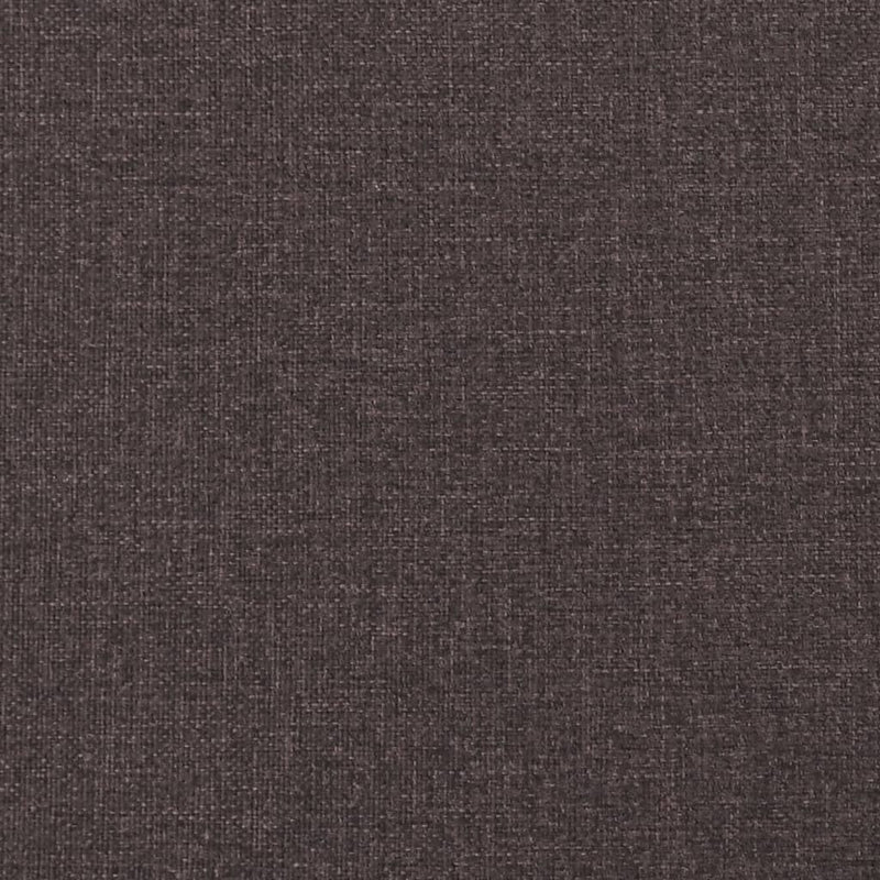 Canapea cu 3 locuri, maro închis, material textil