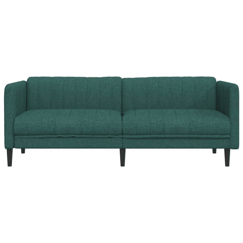 Canapea cu 3 locuri, verde închis, material textil