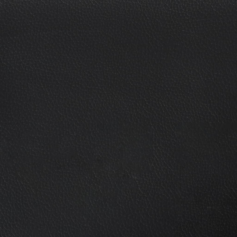Canapea Chesterfield cu 3 locuri, negru, piele ecologică