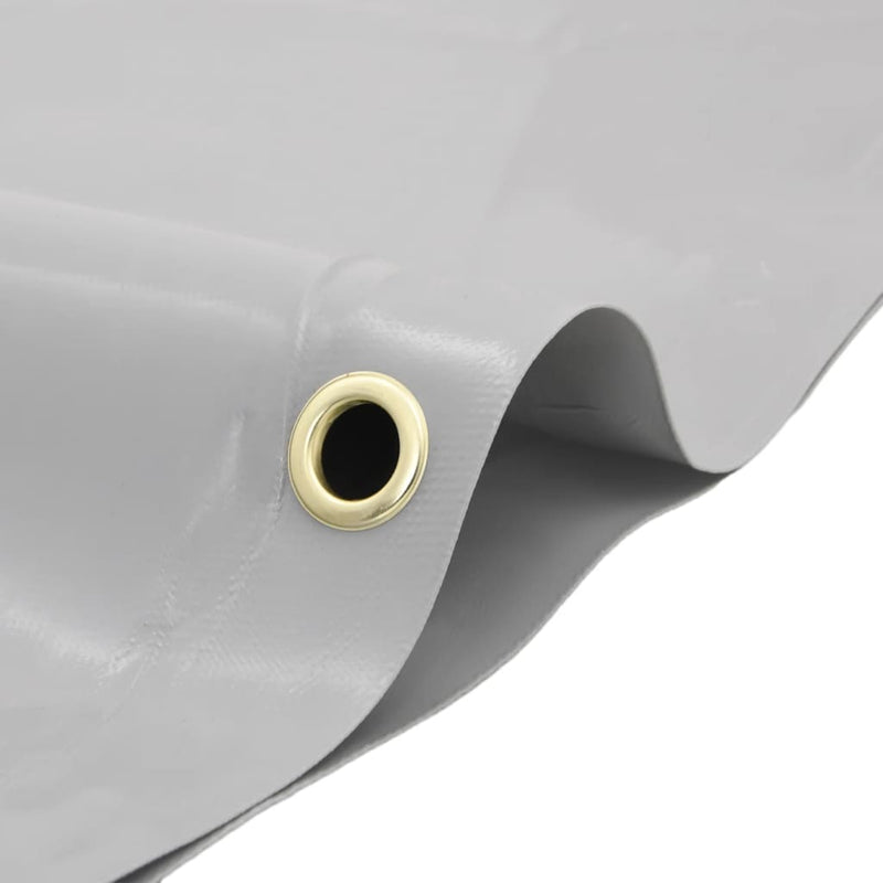 Pânză 650g / m² Gri 5 x 5 m Pânză cu acoperire PVC