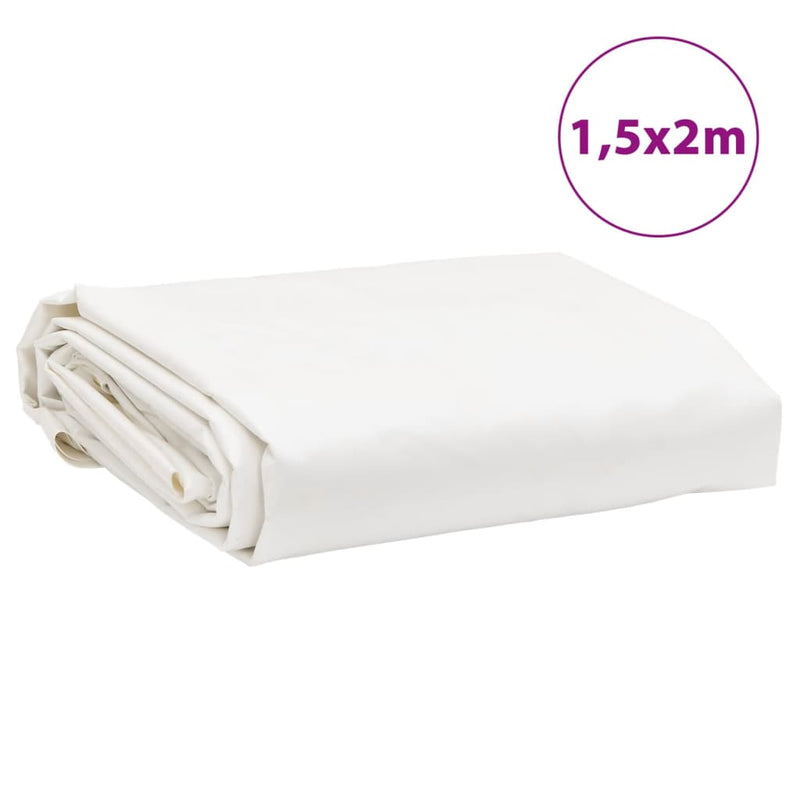Pânză 650g / m² Alb 1,5 x 2 m Pânză cu acoperire PVC