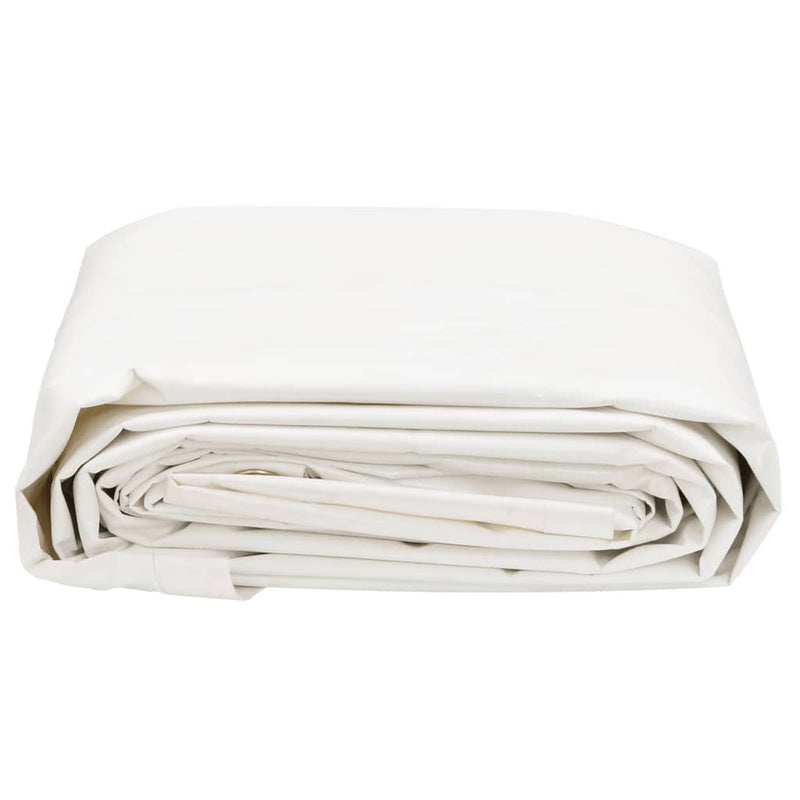 Pânză 650g / m² Alb 6 x 5 m Pânză cu acoperire PVC