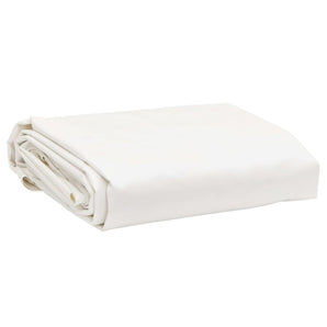 Pânză 650g / m² Alb 5 x 8 m Pânză cu acoperire PVC