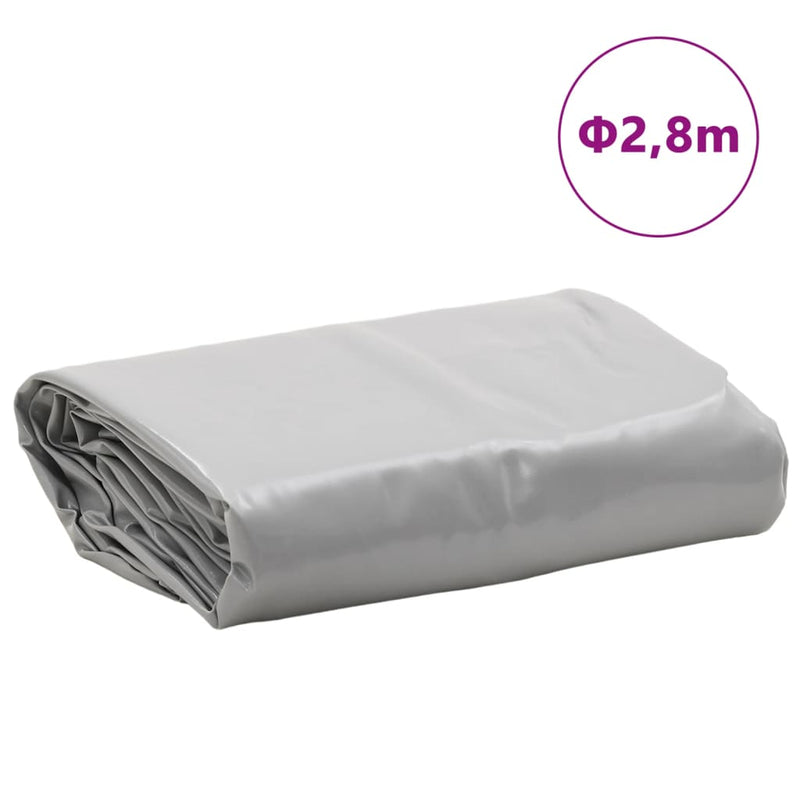 Pânză 650g / m² Gri Ø 2,4 m Pânză cu acoperire PVC
