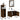 Set dulapuri de baie, 3 piese, stejar afumat, lemn prelucrat