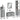 Set dulapuri de baie, 4 piese, gri sonoma, lemn prelucrat
