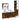 Set mobilier de baie, 4 piese, stejar fumuriu, lemn prelucrat