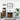 Set mobilier de baie, 3 piese, stejar fumuriu, lemn prelucrat