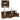 Set dulapuri de baie, 3 piese, stejar afumat, lemn prelucrat