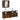 Set dulapuri de baie, 3 piese, stejar afumat, lemn prelucrat