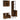 Set dulapuri de baie, 3 piese, stejar afumat, lemn prelucrat