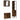 Set dulapuri de baie, 3 piese, stejar afumat, lemn prelucrat