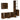 Set dulapuri de baie, 4 piese, stejar afumat, lemn prelucrat
