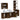 Set dulapuri de baie, 4 piese, stejar afumat, lemn prelucrat