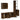 Set dulapuri de baie, 4 piese, stejar afumat, lemn prelucrat
