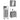 Set dulapuri de baie, 3 piese, gri sonoma, lemn prelucrat