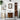 Set mobilier de baie, 3 piese, stejar fumuriu, lemn prelucrat