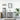 Set mobilier de baie, 3 piese, gri sonoma, lemn prelucrat