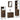 Set mobilier de baie, 4 piese, stejar fumuriu, lemn prelucrat