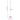 Cuier de haine, roz, 172 cm, fier vopsit electrostatic