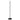 Cuier de haine, negru, 177 cm, fier vopsit electrostatic