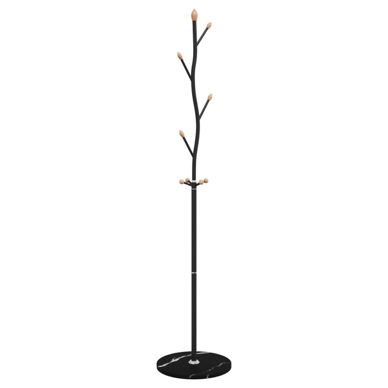 Cuier de haine, negru, 177 cm, fier vopsit electrostatic