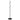 Cuier de haine, negru, 177 cm, fier vopsit electrostatic