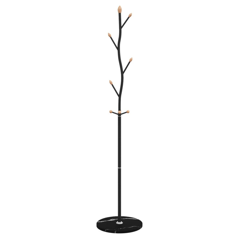 Cuier de haine, negru, 177 cm, fier vopsit electrostatic
