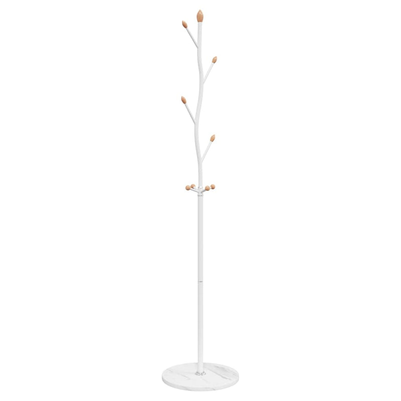Cuier de haine, alb, 177 cm, fier vopsit electrostatic