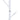 Cuier de haine, alb, 175 cm, fier vopsit electrostatic