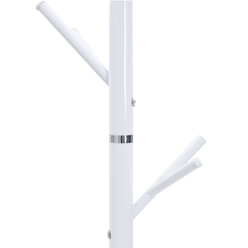 Cuier de haine, alb, 175 cm, fier vopsit electrostatic