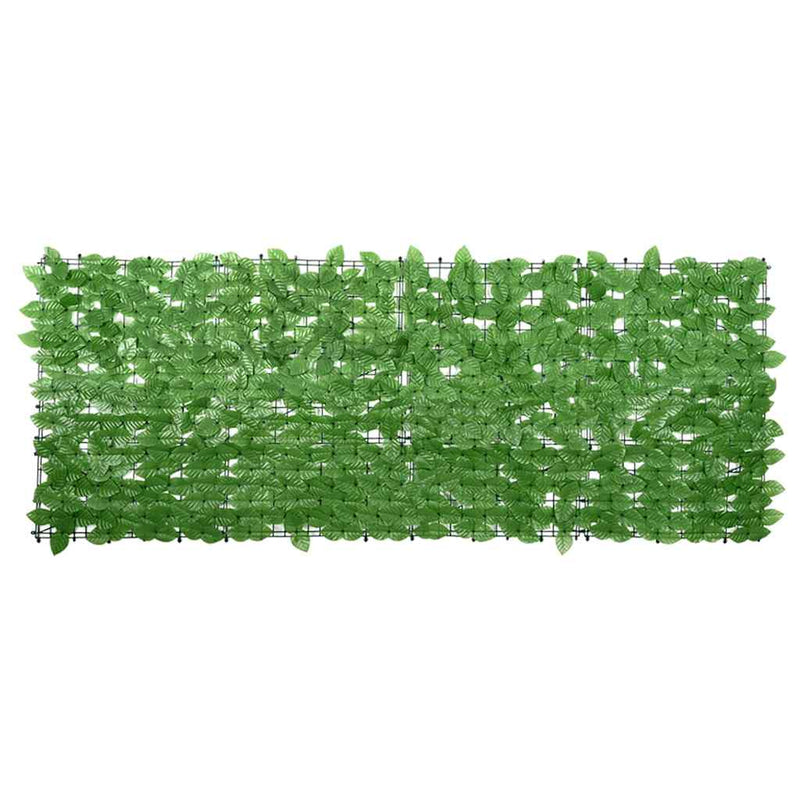 Paravan de balcon, frunze verzi, 200x75 cm