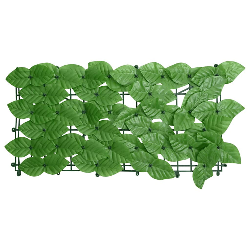 Paravan de balcon, frunze verzi, 200x75 cm