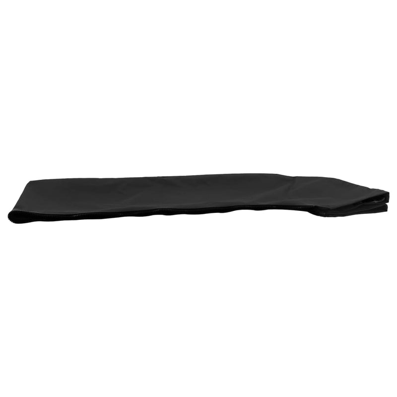 Parasolar barcă Bimini cu 3 arcuri, negru, 183x140x137 cm