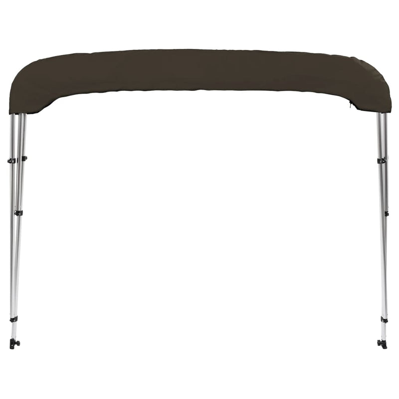 Parasolar barcă Bimini cu 3 arcuri, negru, 183x180x137 cm