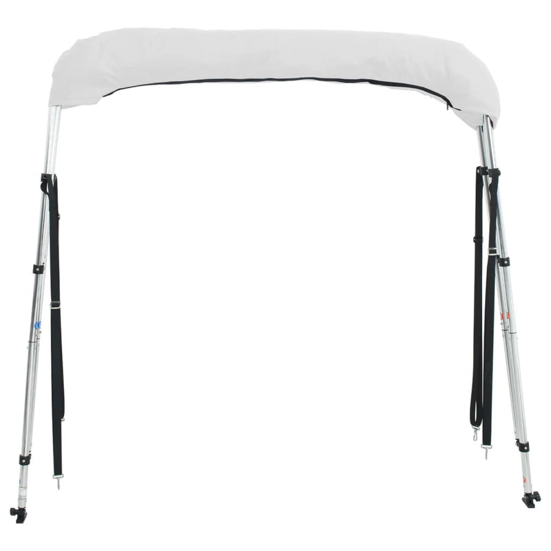 Parasolar Bimini 3 arcuri pereți laterali, 183x(154-167)x137 cm