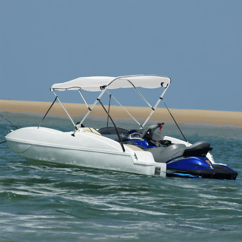 Parasolar Bimini 3 arcuri pereți laterali, 183x(154-167)x137 cm