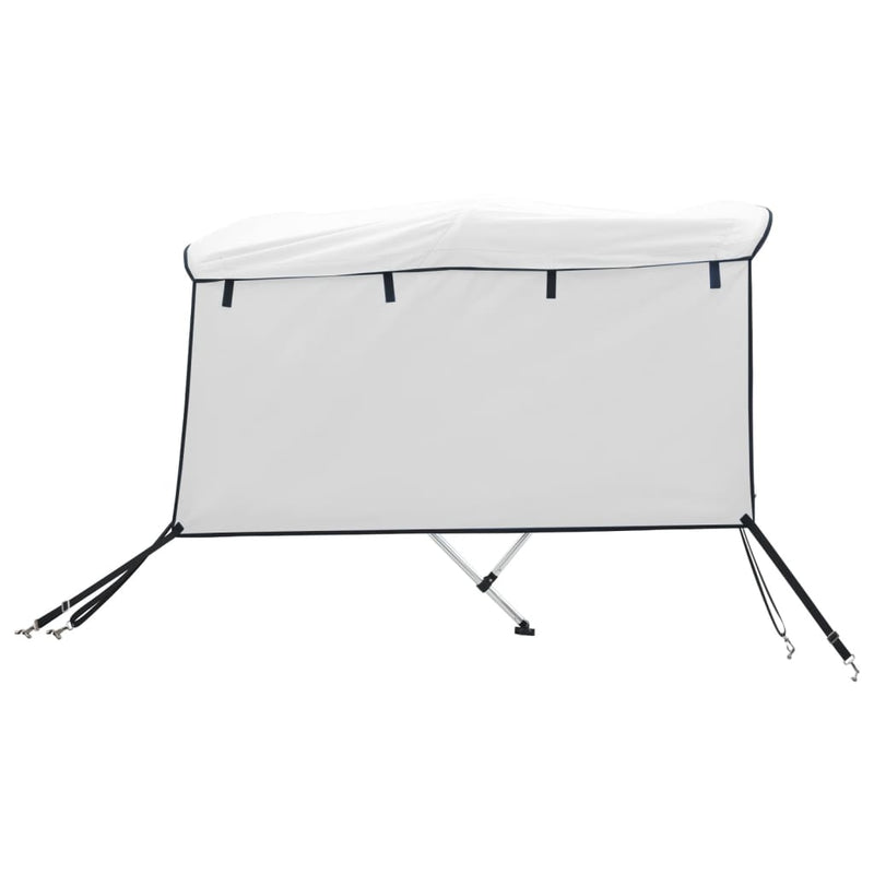 Parasolar Bimini 3 arcuri pereți laterali, 183x(185-198)x137 cm