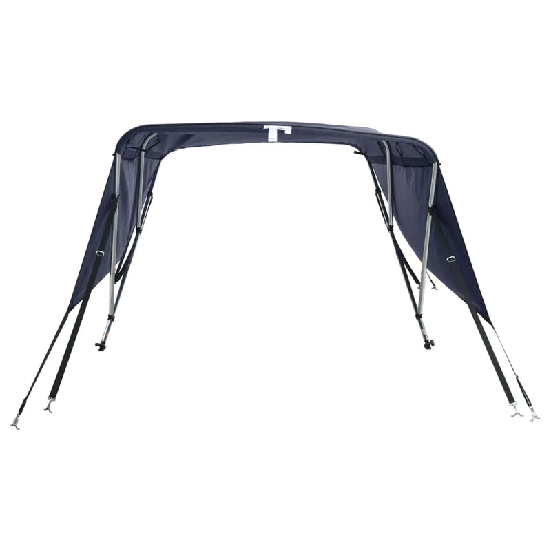 Parasolar Bimini 3 arcuri pereți laterali, 183x(137-152)x137 cm