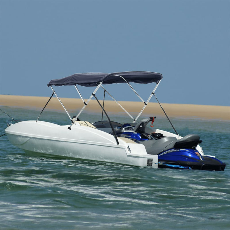 Parasolar Bimini 3 arcuri pereți laterali, 183x(137-152)x137 cm