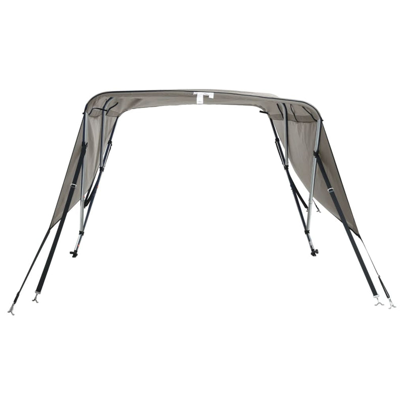 Parasolar Bimini 3 arcuri pereți laterali, 183x(137-152)x137 cm