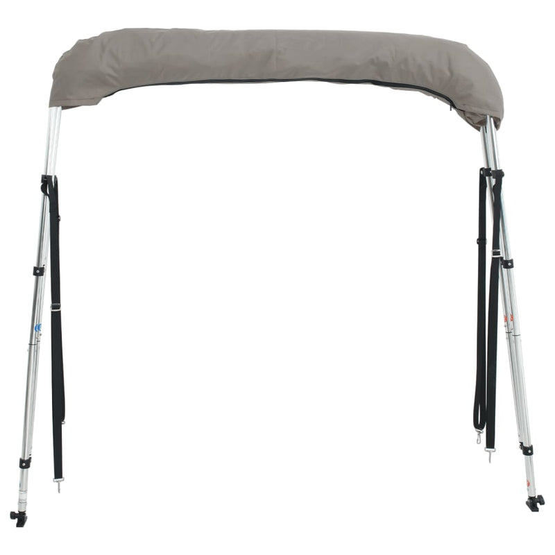 Parasolar Bimini 3 arcuri pereți laterali, 183x(137-152)x137 cm