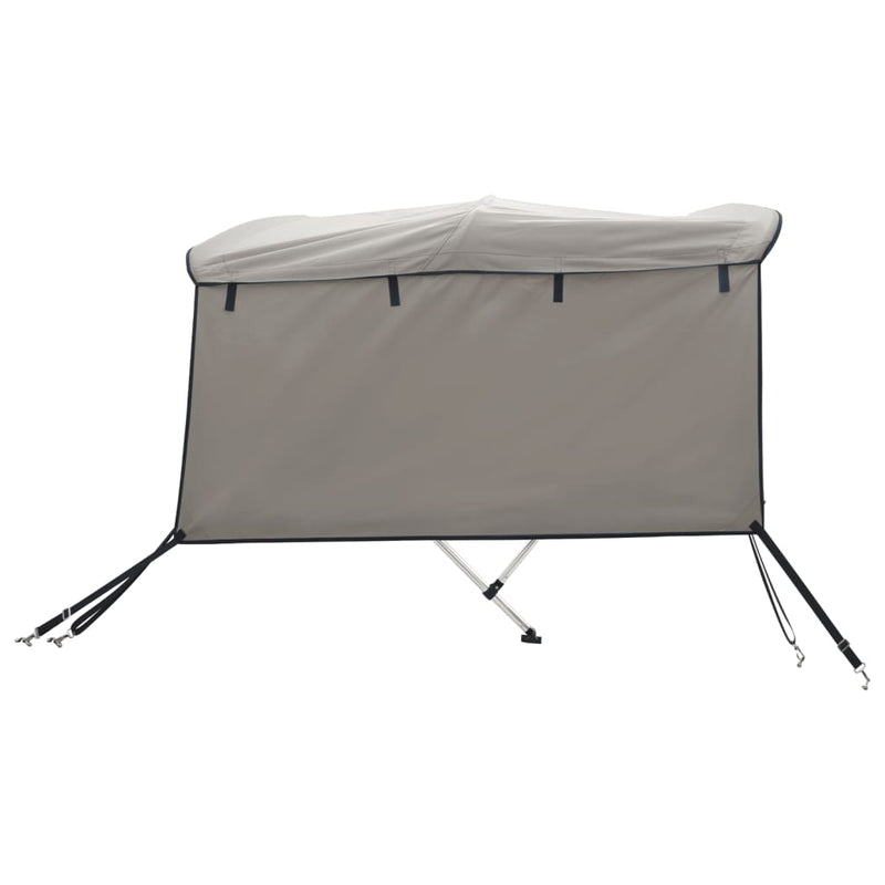 Parasolar Bimini 3 arcuri pereți laterali, 183x(137-152)x137 cm