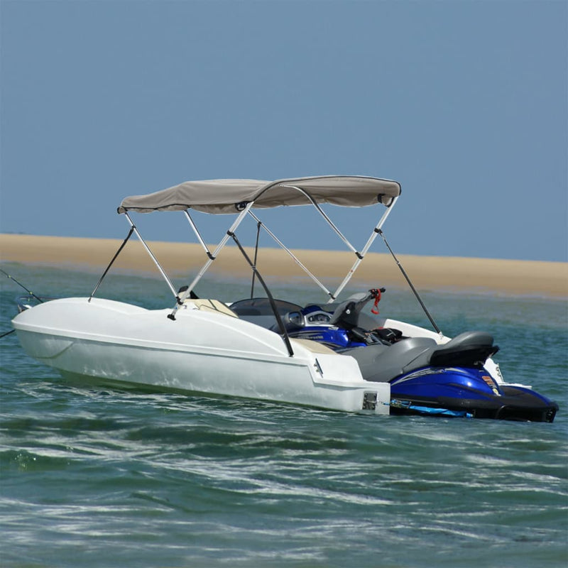 Parasolar Bimini 3 arcuri pereți laterali, 183x(137-152)x137 cm