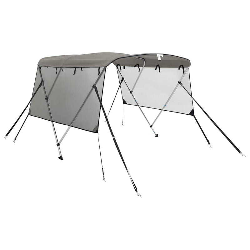 Parasolar Bimini 3 arcuri pereți din plasă 183x(185-198)x137 cm