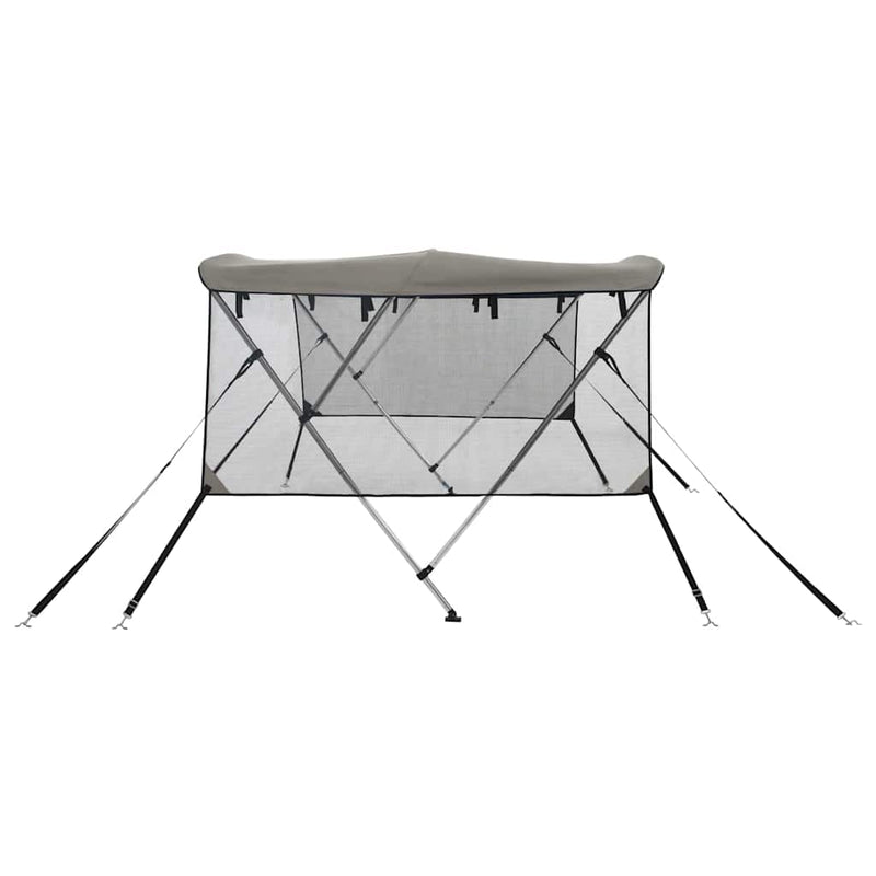 Parasolar Bimini 3 arcuri pereți din plasă 183x(185-198)x137 cm