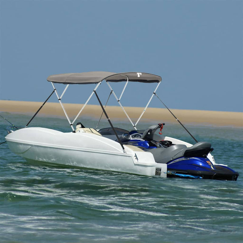 Parasolar Bimini 3 arcuri pereți din plasă 183x(185-198)x137 cm