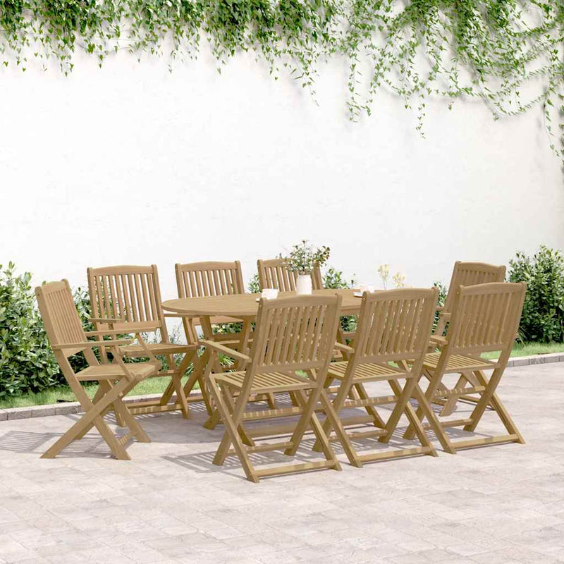 Scaune pliante 8 buc 54,5x58x90 cm lemn masiv de salcâm